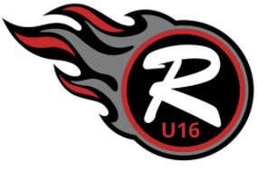 Under 16 Logo with flames to the left of the image